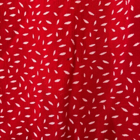 Lucky Brand red white abstract print buttondown large - Picture 7 of 7